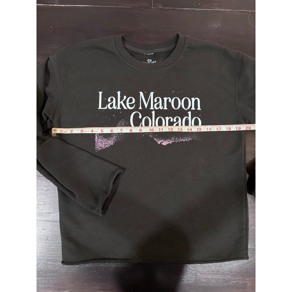 Lake Maroon Colorado Graphic Women’s Sweatshirt - size small - Picture 4 of 7